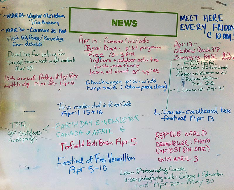 Whiteboard showing complex content planning strategy